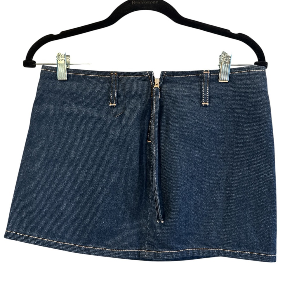 Zara Blue A-Line Mini Skirt for Casual Wear